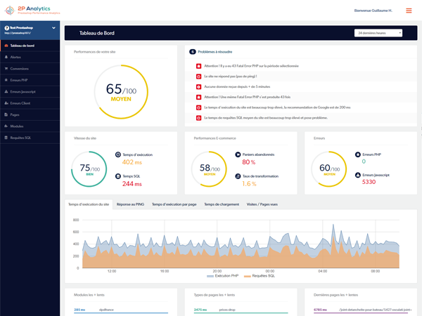 Screenshot 2p analytics